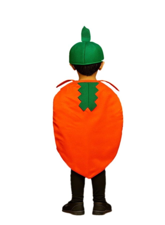 QuickBazaar Fruits & Vegetable Cutout Costume for Kids/Apple, Mango, Banana, Carrot, Brinjal, Tomato, Watermelon & More/Perfect for Fancy Dress Costume & Stage Shows (Carrot Cutout, 6-7 Years) - Image 3